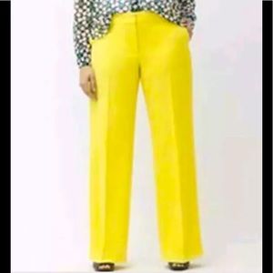 Lane Bryant Yellow Wide Leg Trousers